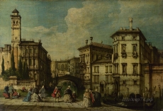 londongallery/imitator of francesco guardi - venice - entrance to the cannaregio